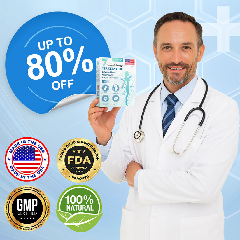 ☘️🍉【Last Day Promotion 80% OFF🌟】🌈🌈ZVOEVO® SMGT-GLP-1 𝐓𝐢𝐫𝐳𝐞𝐩𝐚𝐭𝐢𝐝𝐞 & 𝐂𝐨𝐥𝐥𝐚𝐠𝐞𝐧 𝐍𝐚𝐧𝐨 𝐌𝐢𝐜𝐫𝐨𝐧𝐞𝐞𝐝𝐥𝐞 𝐖𝐞𝐢𝐠𝐡𝐭 𝐋𝐨𝐬𝐬 𝐏𝐚𝐭𝐜𝐡丨Targets Obesity, Loose Skin, High Blood Pressure, Diabetes, Fatty Liver, Joint Pain, Brain Fog, Low Energy, Body Aches, and More